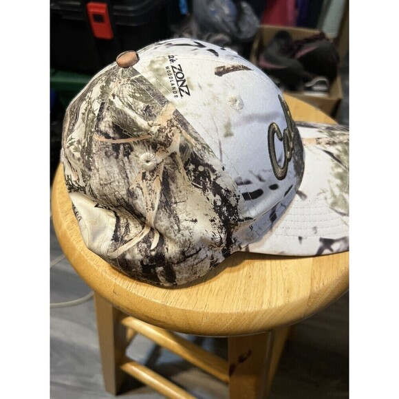 Cabela's Snow Camo Tundra Snapback Trucker Hat Cap Adjustable - Picture 4 of 7